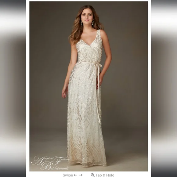 angelina faccenda bridesmaid dresses Angeline Draped Asymmetrical One Shoulder Bridesmaid Dress with Slit
